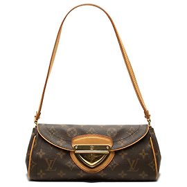 Louis Vuitton Brown Monogram Pochette Beverly Marrone