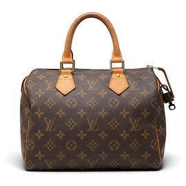 Louis Vuitton Brown Monogram Speedy 25 Marrom
