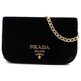 Prada Black Velluto Crossbody Nero