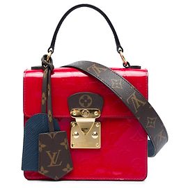 Louis Vuitton Red Monogram Vernis Spring Street Rouge