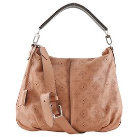 Bolsa de Ombro Louis Vuitton Mahina Rosa Bege