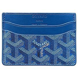 Goyard Tarjetero Saint Sulpice Monogram Azul Azul Monograma