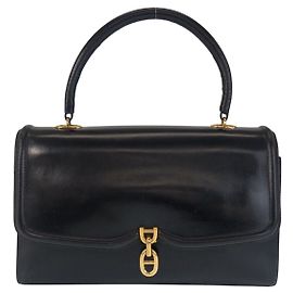 Hermès Sac à Main en Veau Box Noir