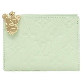 Louis Vuitton Monogram Empreinte Geldbörse Grün