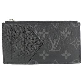 Louis Vuitton Taiga Rama Münzbeutel Kartenetui Schwarz
