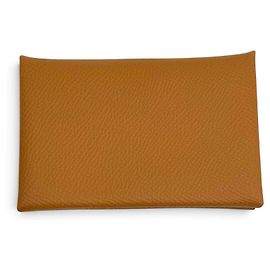 Hermès Hermes Calvi Epsom Kartenetui Gelb