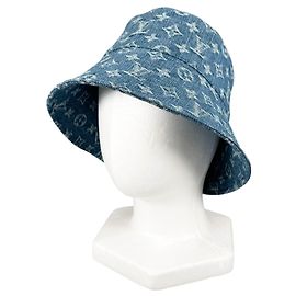 Chapéu Bucket Louis Vuitton Monogram Denim Azul