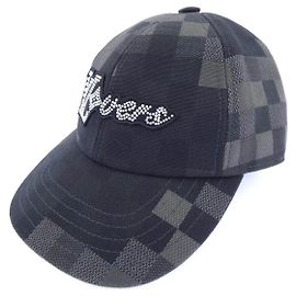 Cappello in cotone Louis Vuitton LV Birds Damouflage Nero