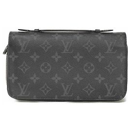 Cartera Louis Vuitton Zippy XL Monogram Eclipse Negro
