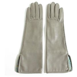 Hermès Gants en agneau Hermes Marron Beige