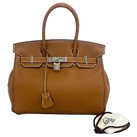 Hermès Bolsa Hermes Birkin30 Togo Marrom