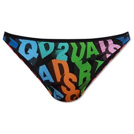 Parte inferior de traje de baño Dsquared2 negra Negro