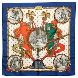 Hermès Pañuelo de seda Hermes Carre90 Napoleon Multicolor