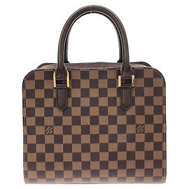 Louis Vuitton Triana Damier Handbag Metallic Bronze