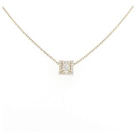 Autre Marque Collar de oro amarillo K10 y diamantes Dorado