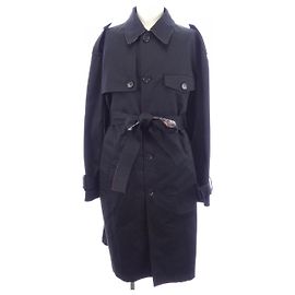 Versace Wollmantel Schwarz Schwarz