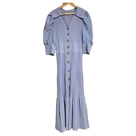 Autre Marque Vestido de malha canelada CELFORD Azul Outro