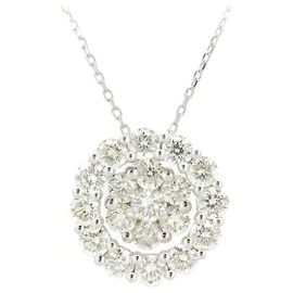 Autre Marque Colar GSTV Platinum Diamond Prata