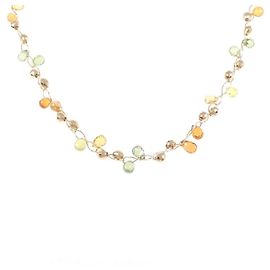 Autre Marque Collana in oro rosa Au750 e zaffiro Rosa
