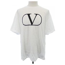 Camiseta de algodón Valentino Blanco