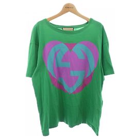 Camiseta de algodón Gucci verde Verde