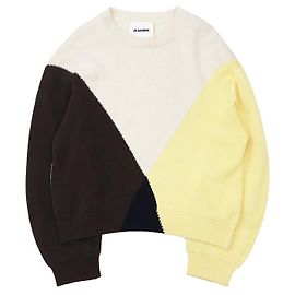 Jil Sander Tricô de algodão, lã e nylon Multicor