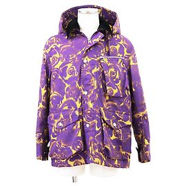 Casaco de veludo cotelê de algodão Burberry Roxo Amarelo