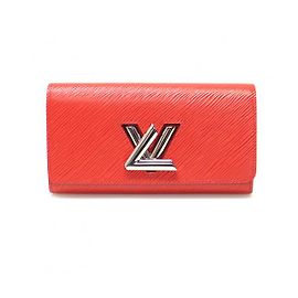Louis Vuitton Epi Leather Coquelicot Twist Wallet Red