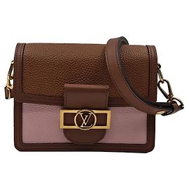 Louis Vuitton Mini Bolsa de Ombro Dolphin Marrom