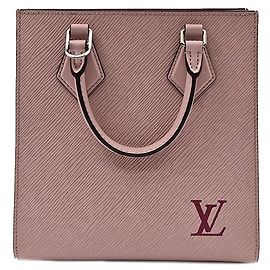 Louis Vuitton Epi Saphir BB Bolsa de mão em couro rosa Rosa