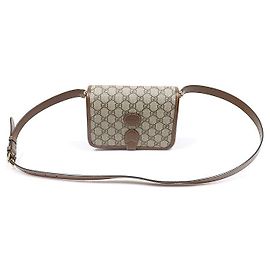 Gucci Bolsa de Ombro Mini Soho Interlocking Marrom