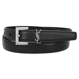 Autre Marque Belt with Monogram Square in Silver Color Silvery