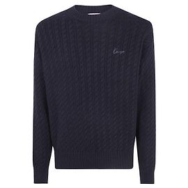 Kenzo Pull en maille avec broderie Signature Noir