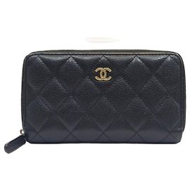 Chanel Boy Small Jeep Around Wallet Medium Wallet Series Black