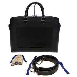 Louis Vuitton Mallette Brooks Epi Leather Black Noir
