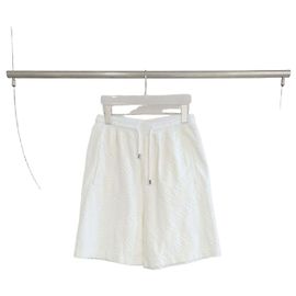 Fendi Bermuda de veludo jacquard Branco Branco