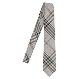 Corbata Burberry de seda con cuadros marrón Castaño