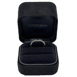 Tiffany & Co Schmaler Ring aus Weißgold Weiß