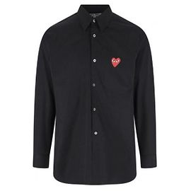 Comme Des Garcons Chemise Red Heart Patch AX Rouge