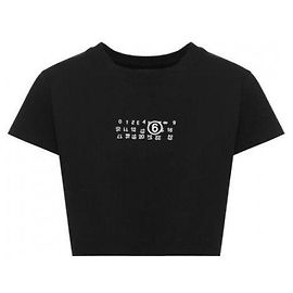 Maison Martin Margiela Oversized T-Shirt mit invertiertem Print Schwarz
