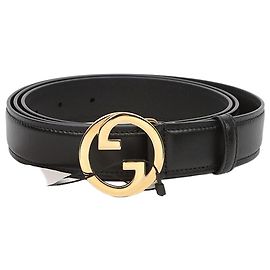Gucci Blondie Ledergürtel Schwarz Schwarz