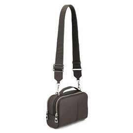 Loewe Mini borsa a tracolla camera in vitello satinato Marrone