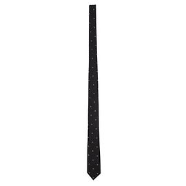 Tom Ford Slim Dot Silk Tie Black Black