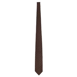 Tom Ford Dot Silk Tie Dark Brown Brown