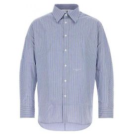 Givenchy Chemise en popeline de coton à rayures Bleu