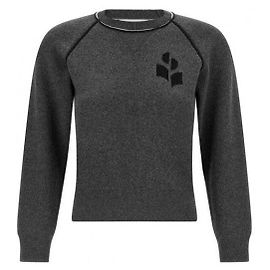 Isabel Marant Pullover Anthrazit Schwarz Braun