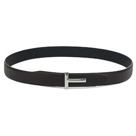 Cinto reversível Tom Ford de couro marrom preto Marrom
