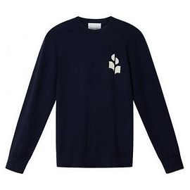 Isabel Marant MILY Sweater Midnight Blue Wool Cotton Blue