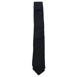 Autre Marque SAINT LAURENT Silk Satin Tie Black Black