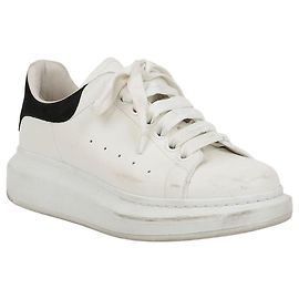Alexander Mcqueen Oversole Sneakers White Black Tab Weiß